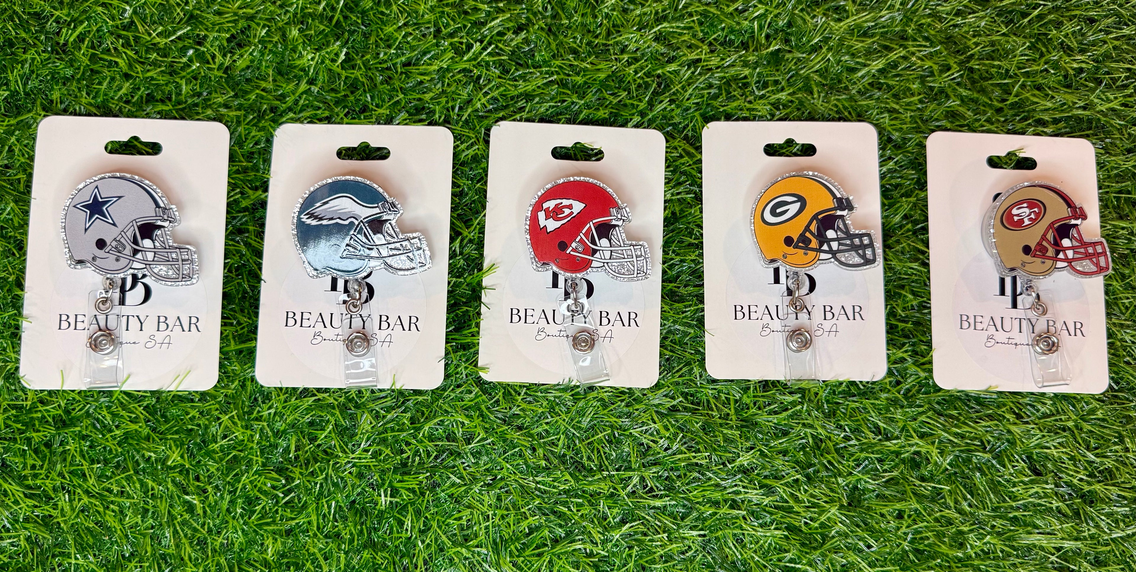Football Helmet Badge Reels