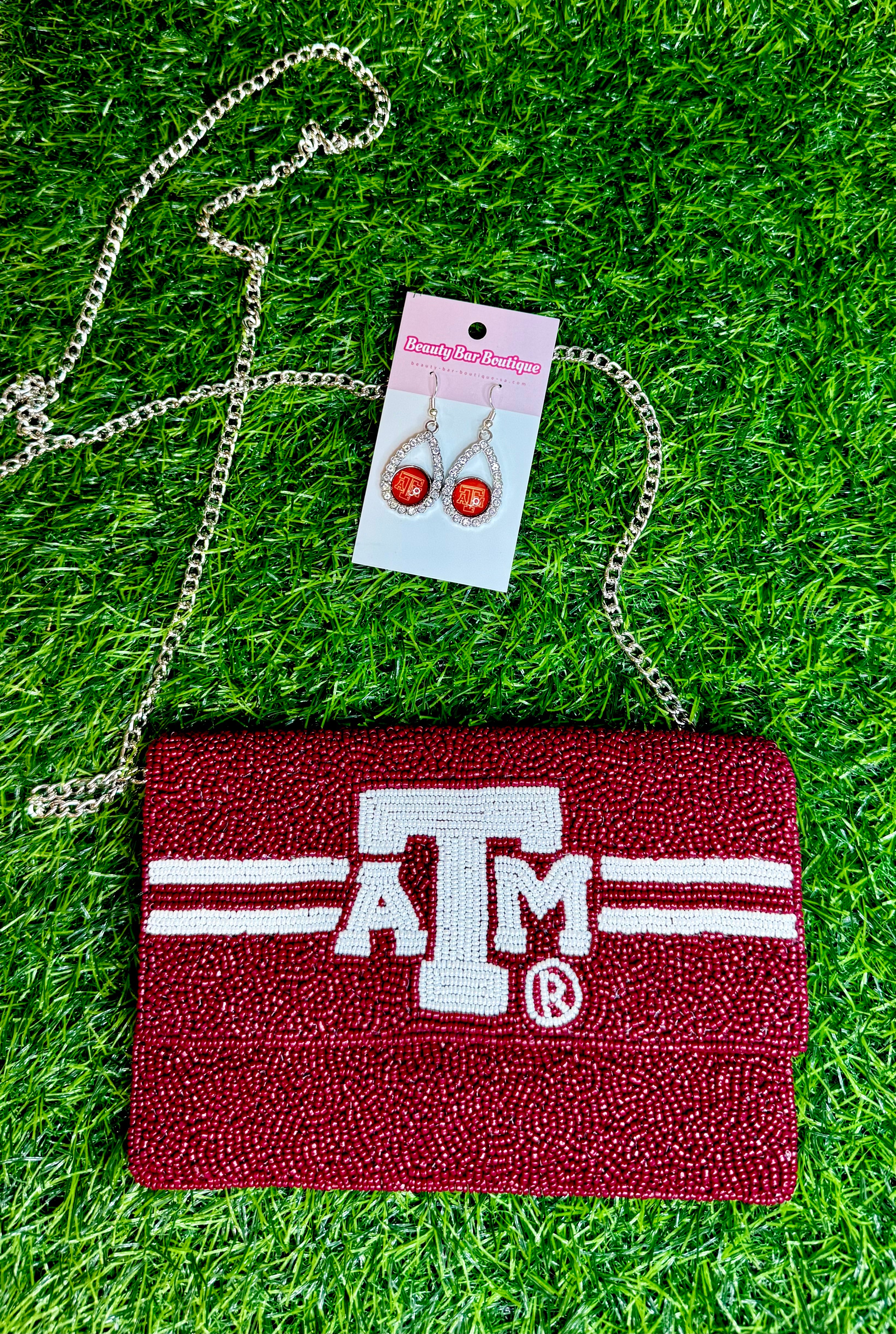Texas A&M Beaded Purse