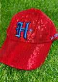 Texans Red Sequin Cap