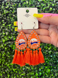 Astros Bling Tassel Earrings