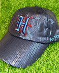Texans Blue Sequin Cap