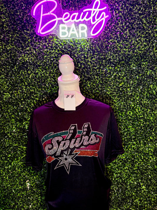 Viva Los Spurs Rhinestone Tee