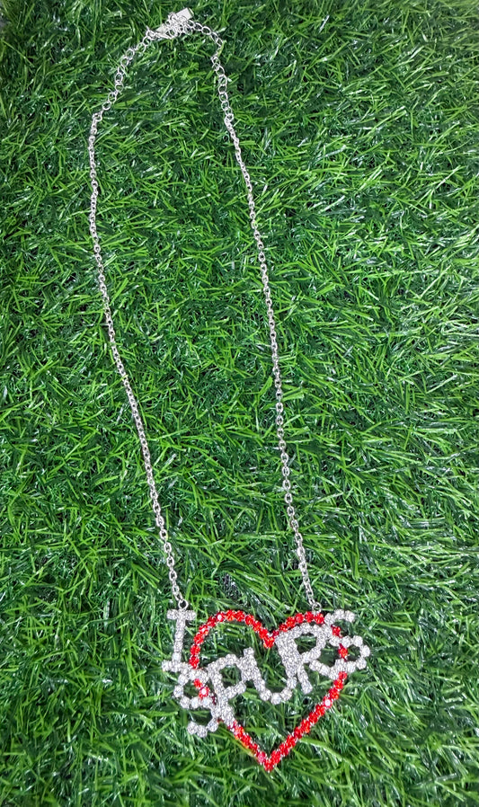 I Love Spurs Necklace