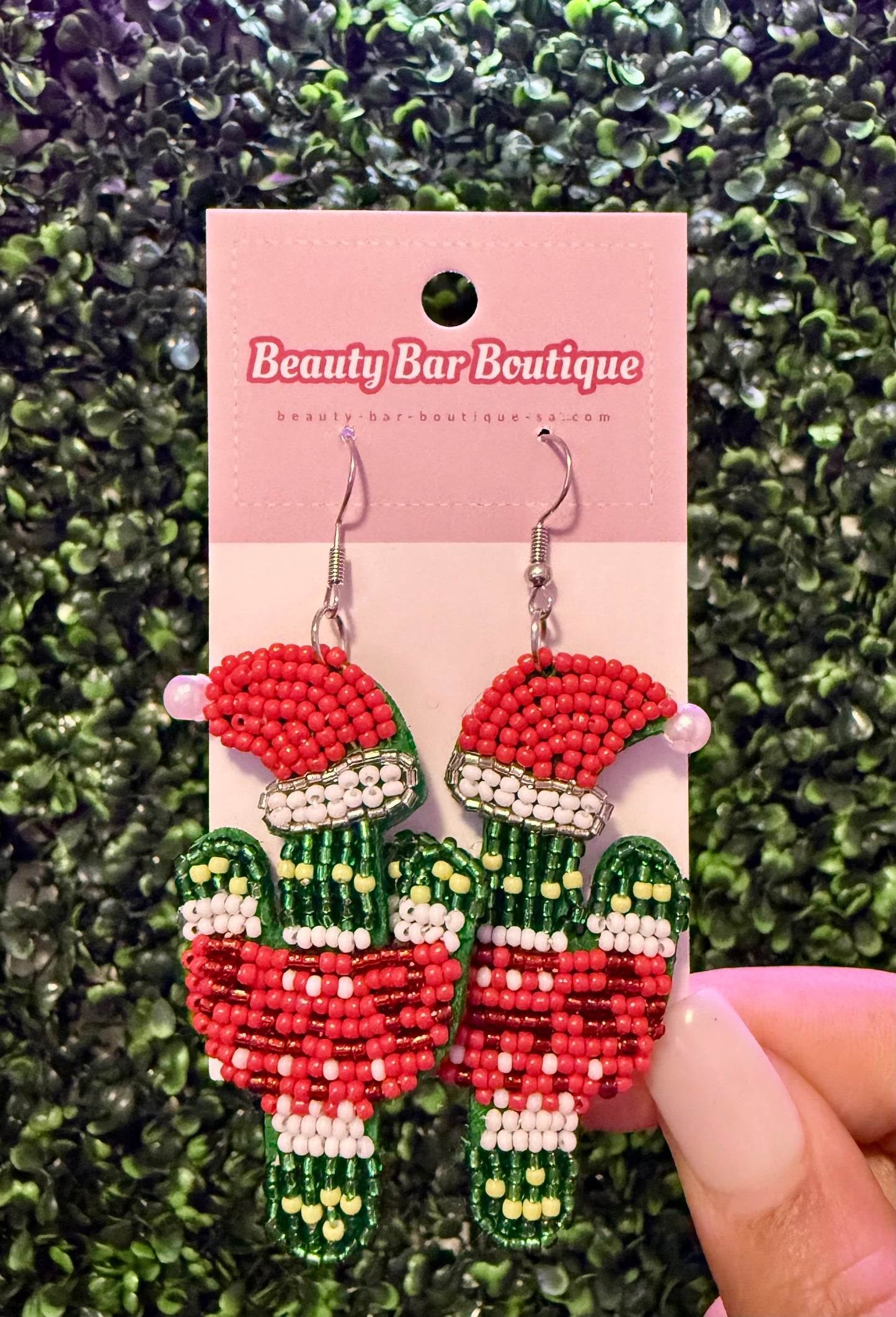 Christmas Cactus Earrings