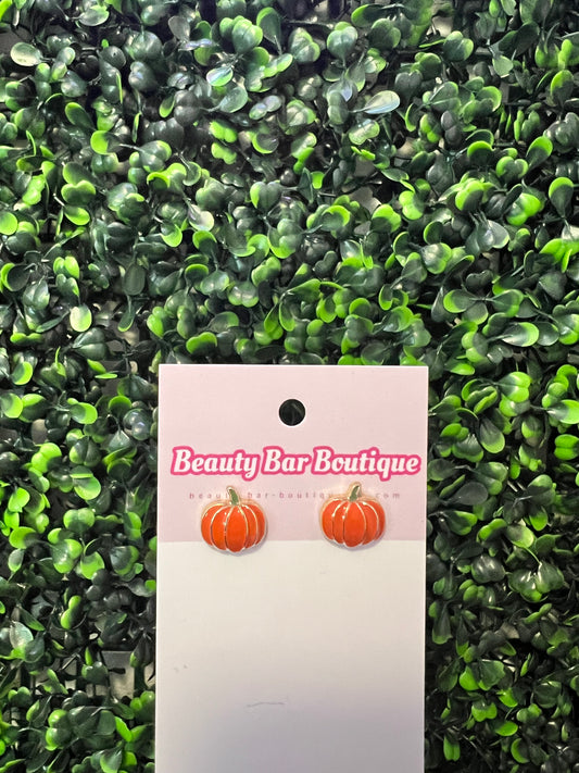 Pumpkin Stud Earrings