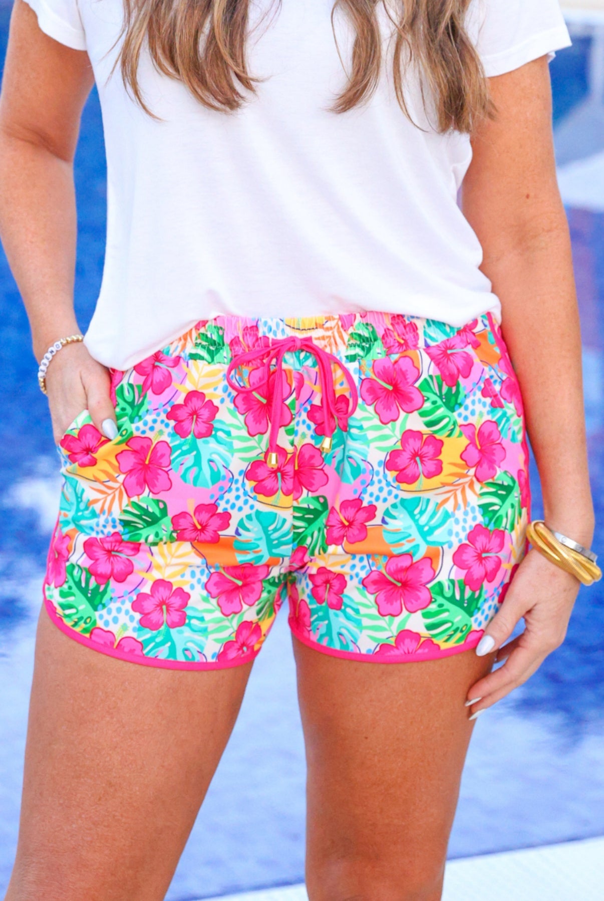 Time To Tango Drawstring Shorts