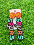 Spurs Diva Beaded Earrings