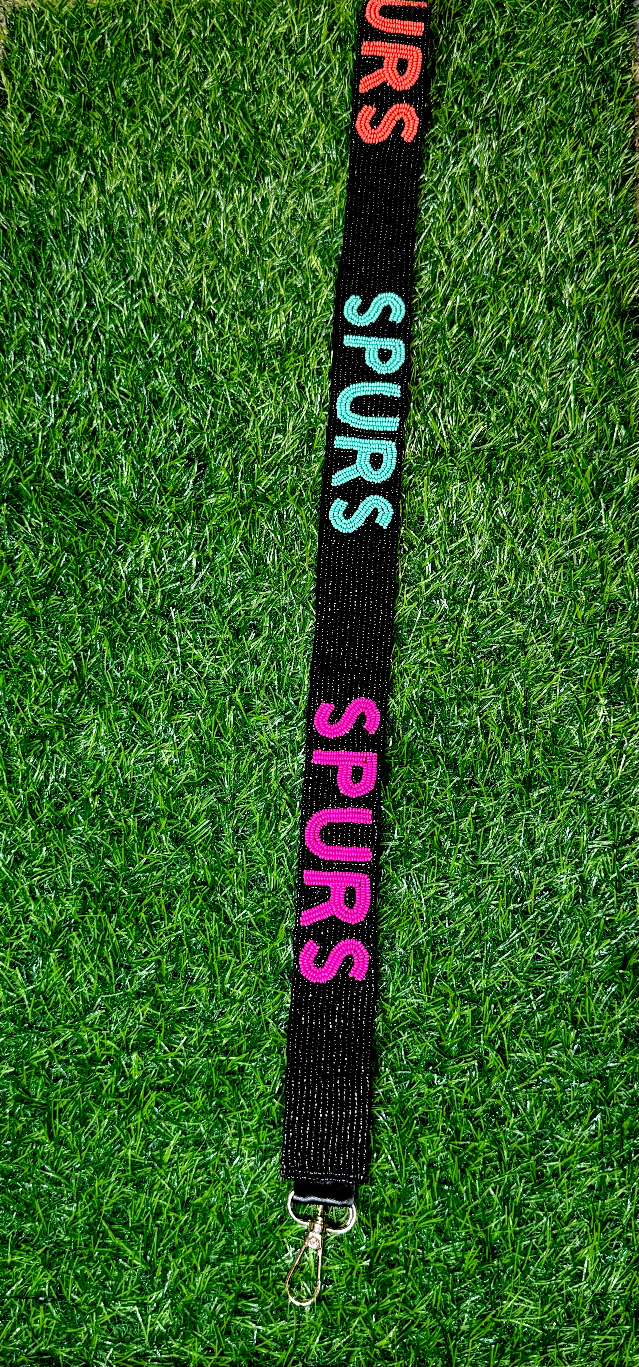 Spurs Retro Beaded Purse Strap