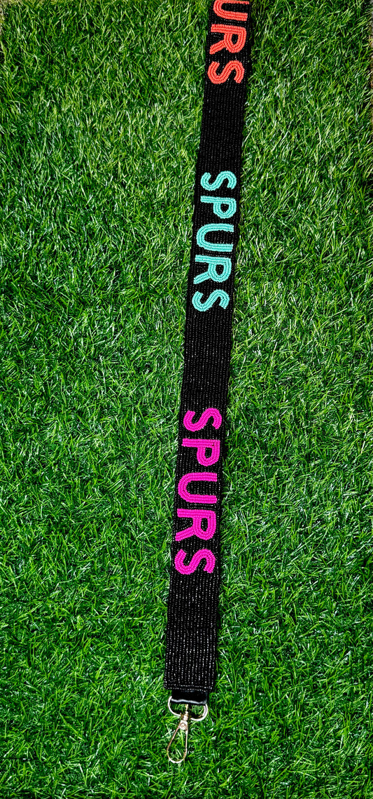 Spurs Retro Beaded Purse Strap