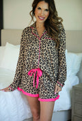 Prima Donna Leopard Ruffle Pajama Set