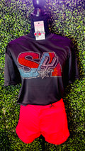 SA Spurs Girl Rhinestone Tee