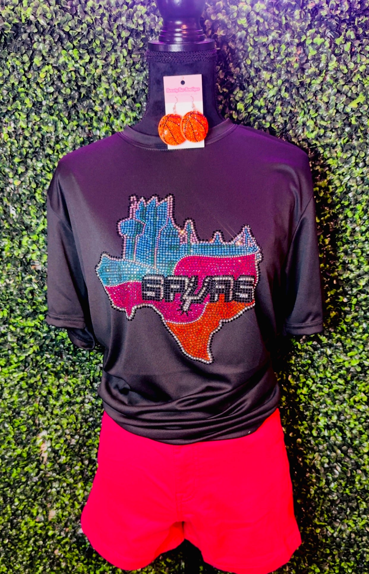 Dale Dale 2-1-0 Spurs Rhinestone Tee
