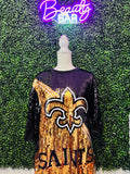 Saint Black Sequin Dress/ Top