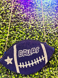 DC Football Beaded Purse