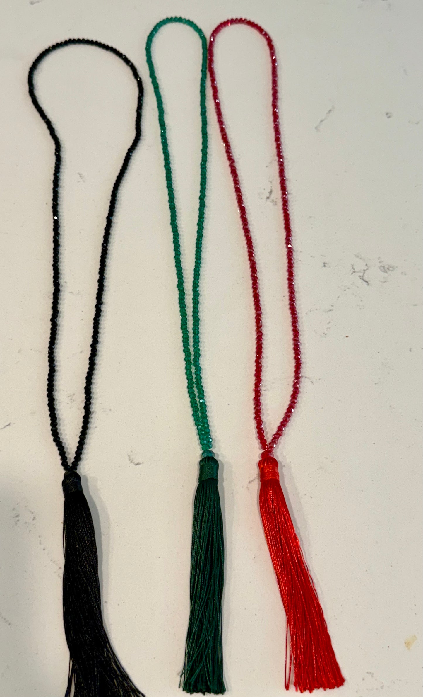 Beaded Tassel Necklace