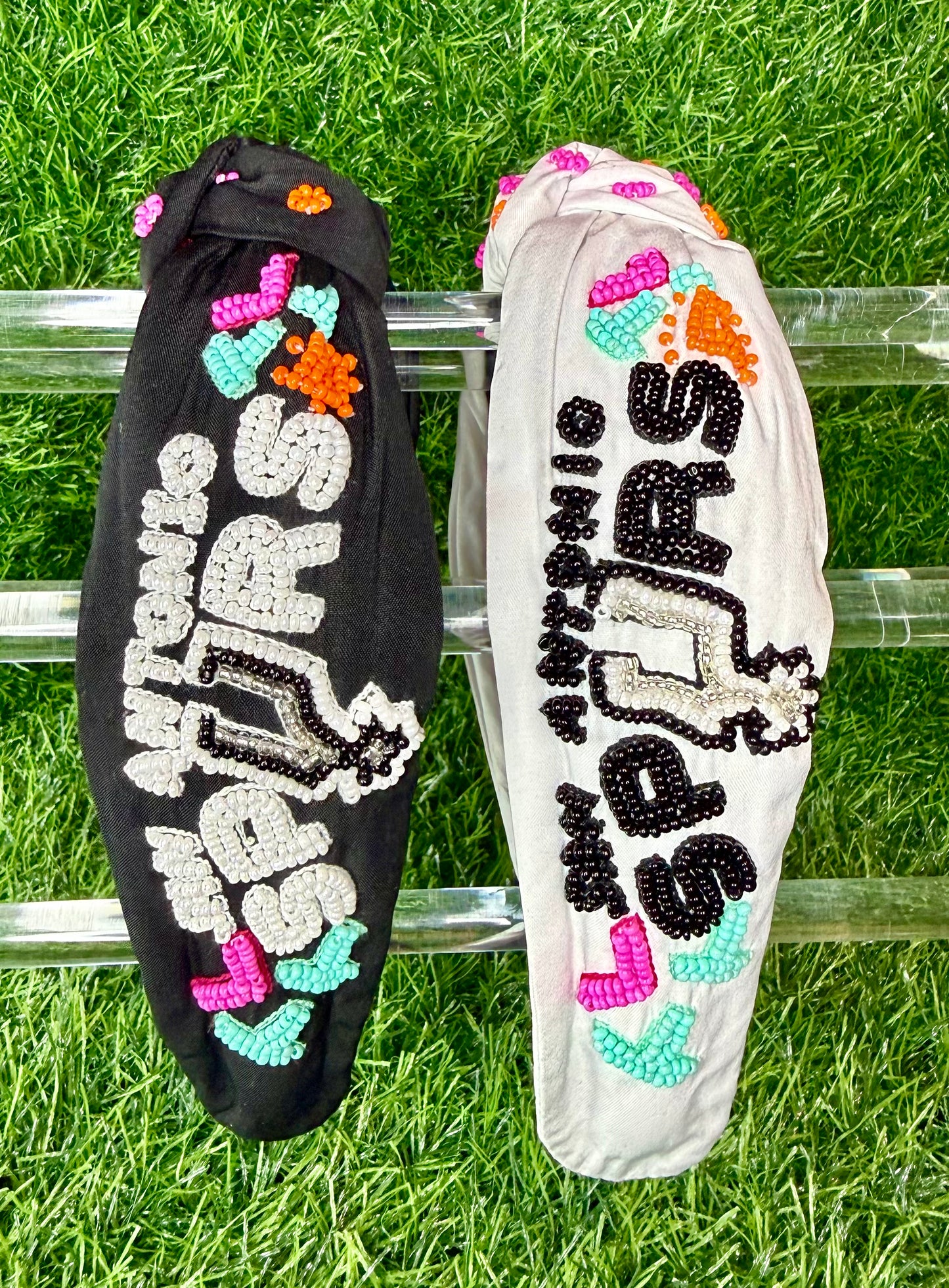Viva Los Spurs Beaded Headbands