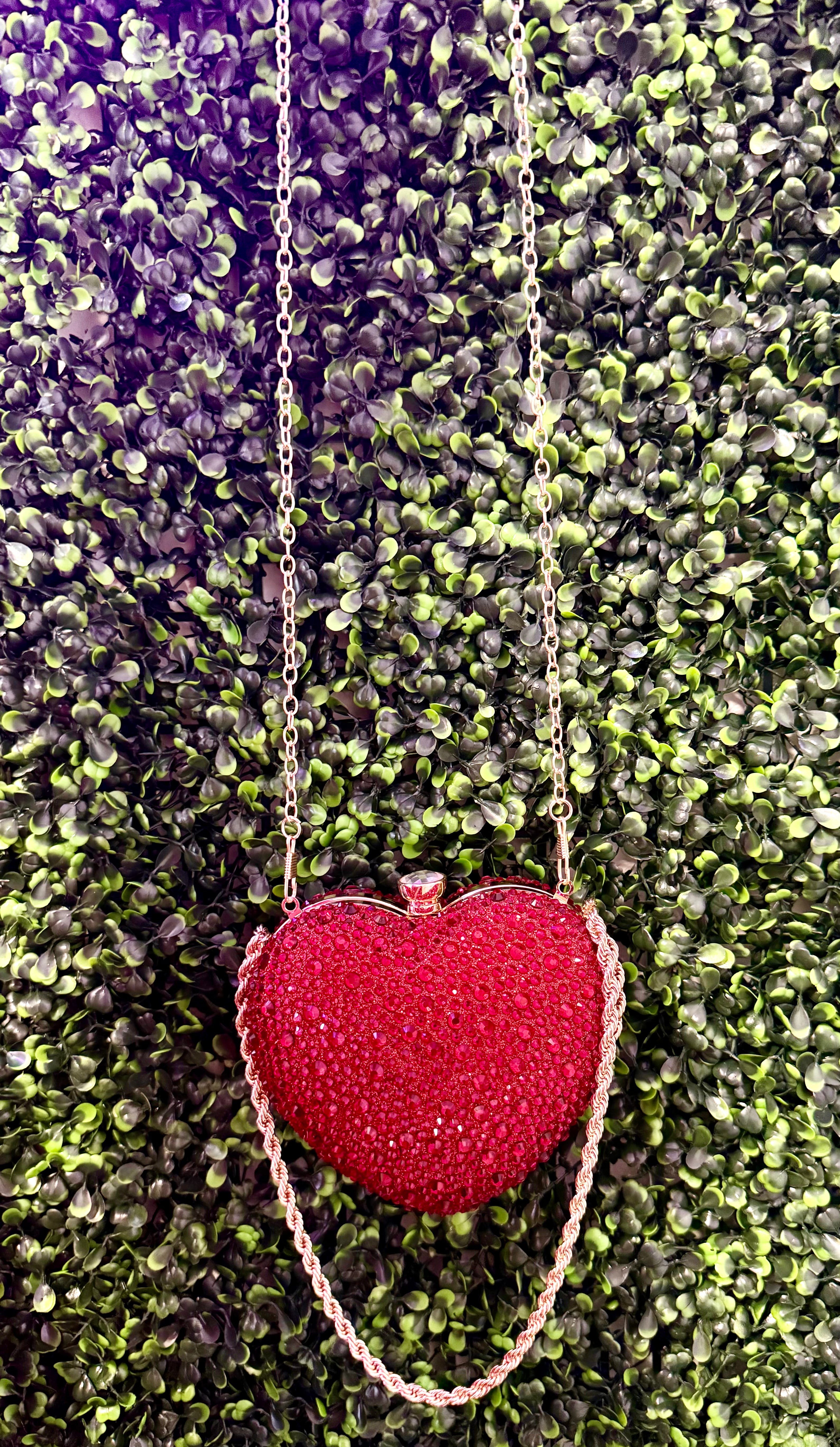 Heart Bling Purse