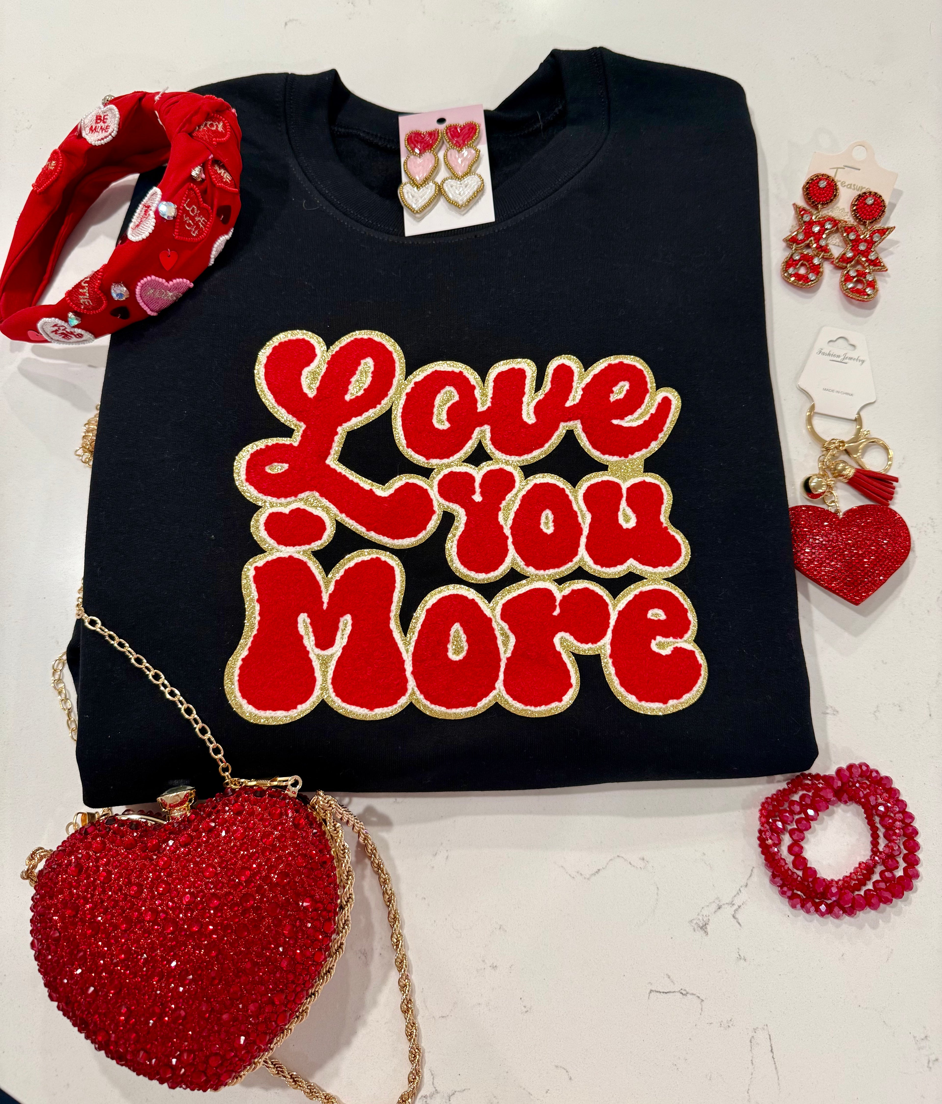 Love You More Patch Sweatshirt