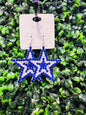 Dallas Star Bling Earrings