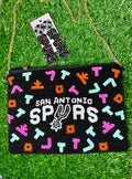 Viva Los Spurs Beaded Purse