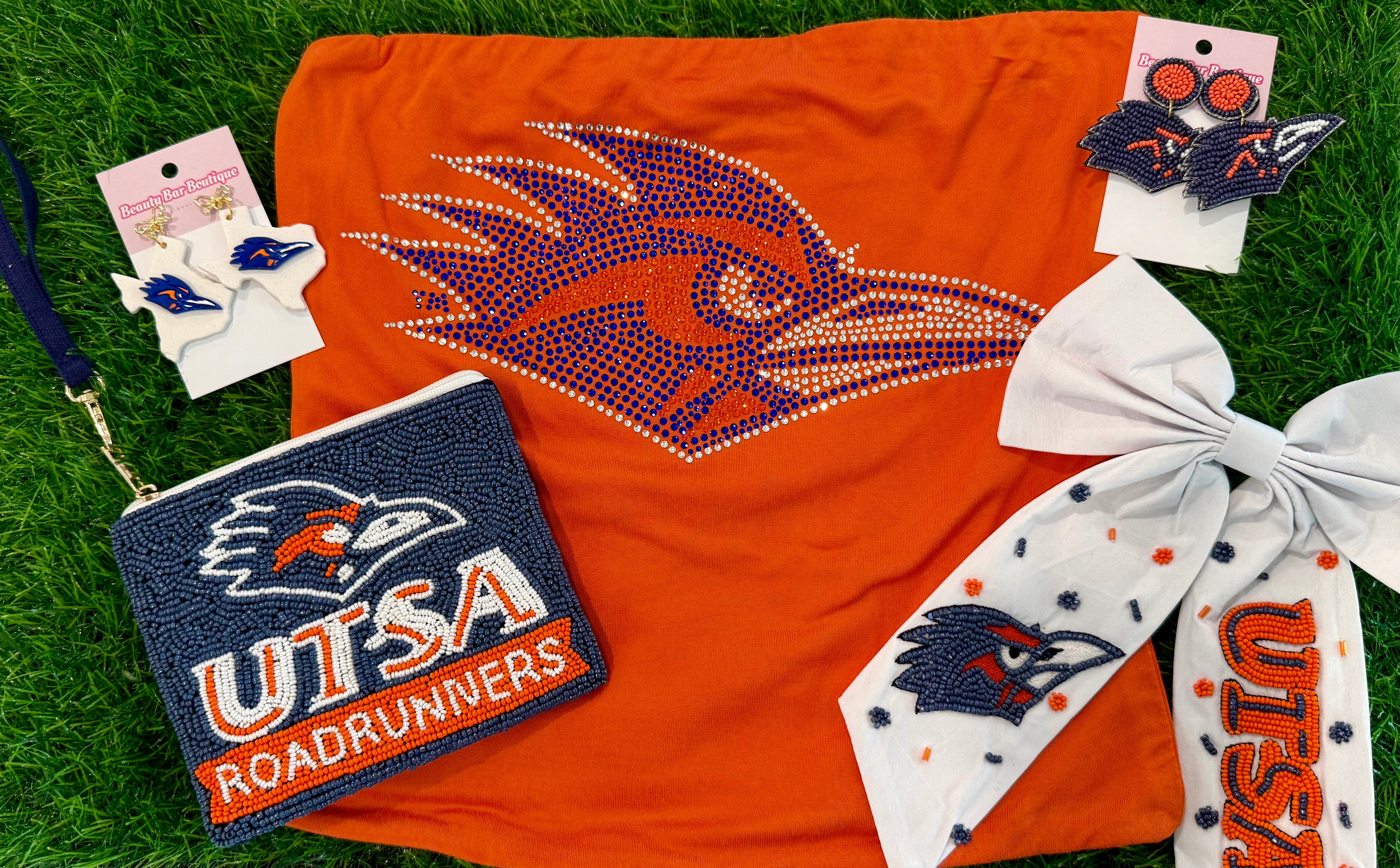 Roadrunner Rhinestone Tailgate Tube Top