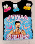 Viva Los Spurs Blinged Papel Picado Tee
