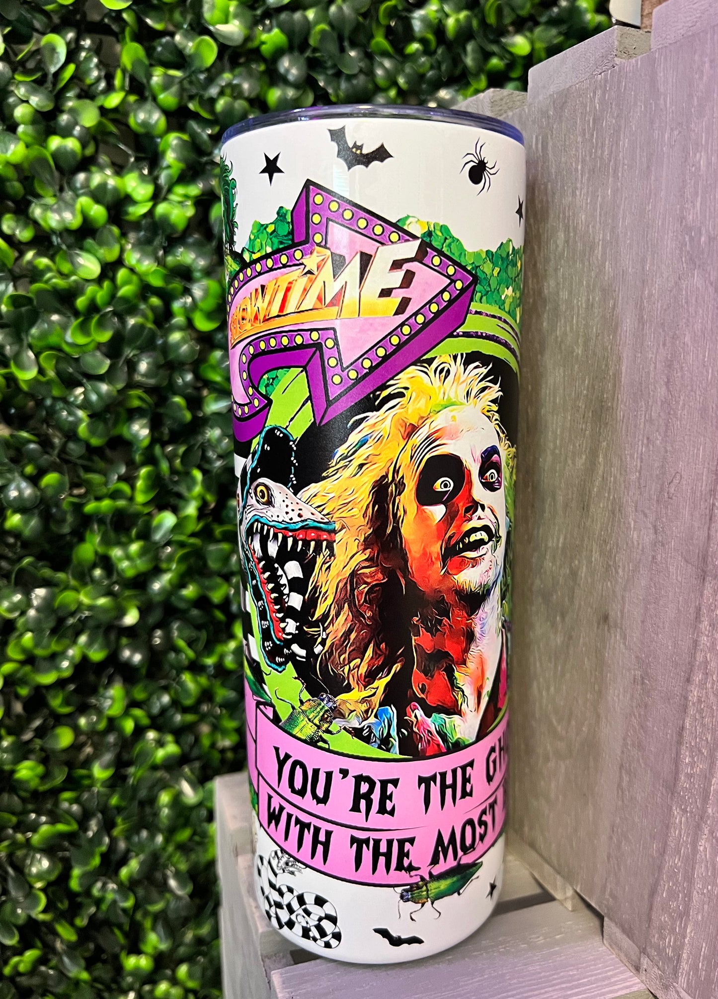 Beetlejuice Showtime Tumbler