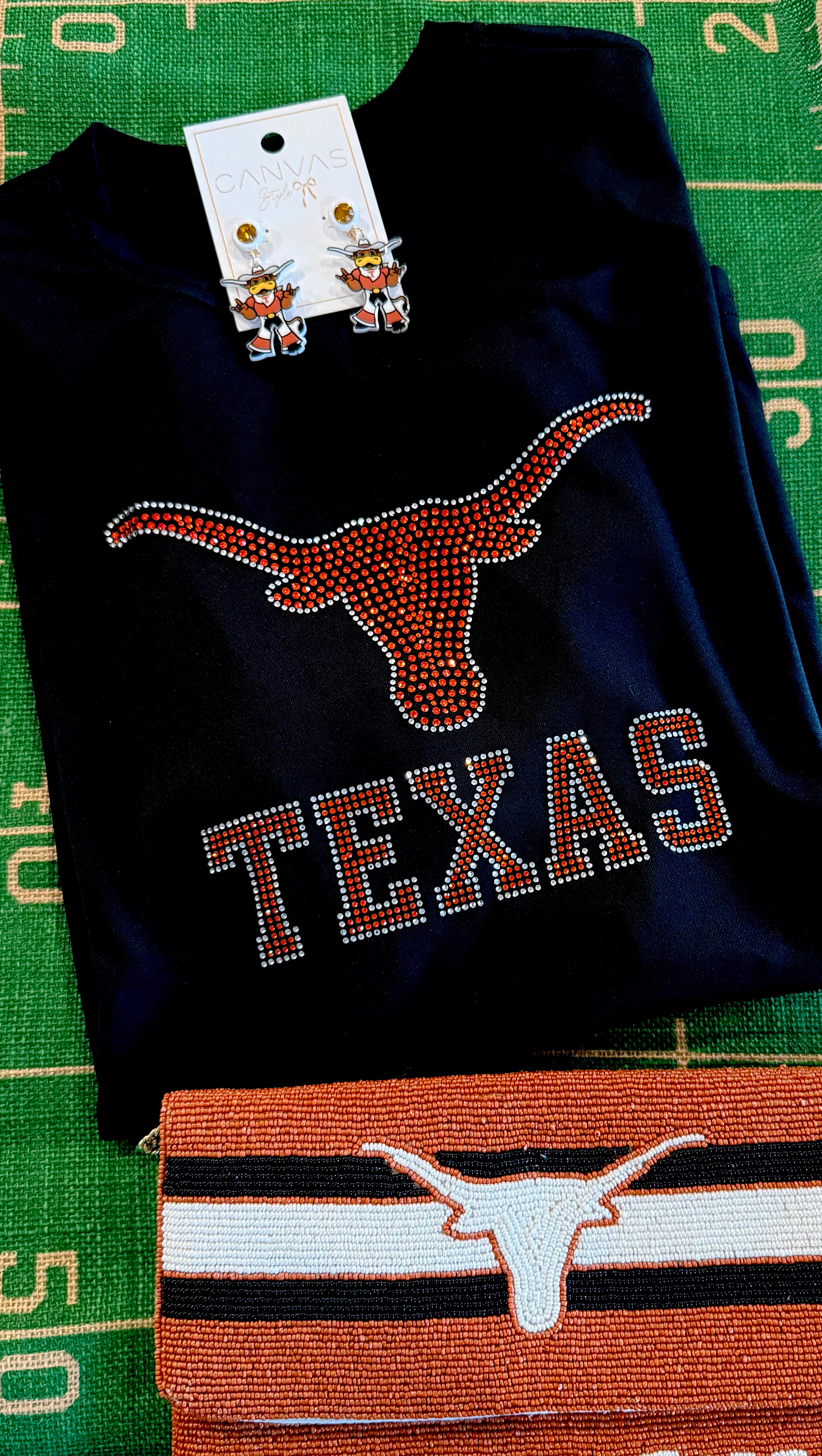Texas Longhorn Rhinestones Tee