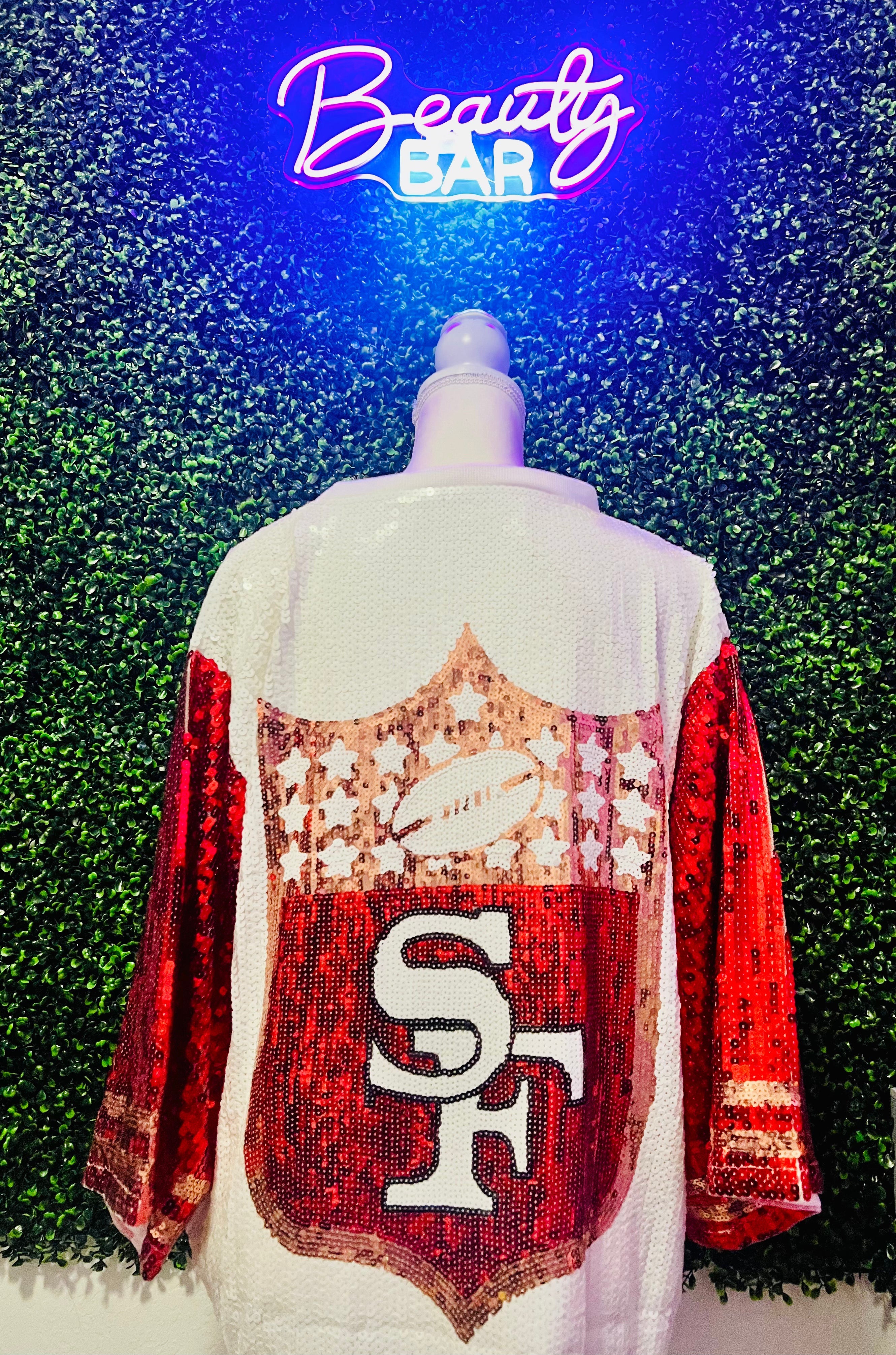 San Francisco 49ers Sequin Dress/ Top