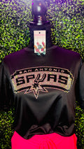 Spurs Queen Rhinestone Bling Tee