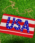 USA Beaded Purse