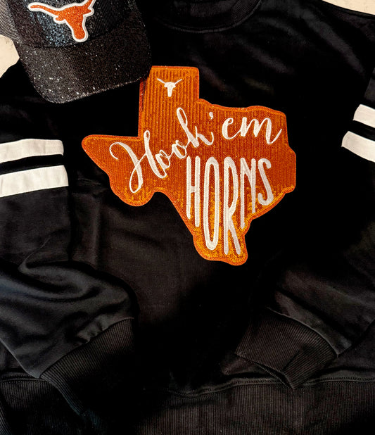 Hook’Em Horns Varsity Sweatshirt