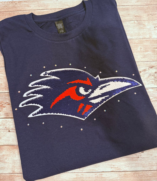 Roadrunner Sequin Game Day Tee