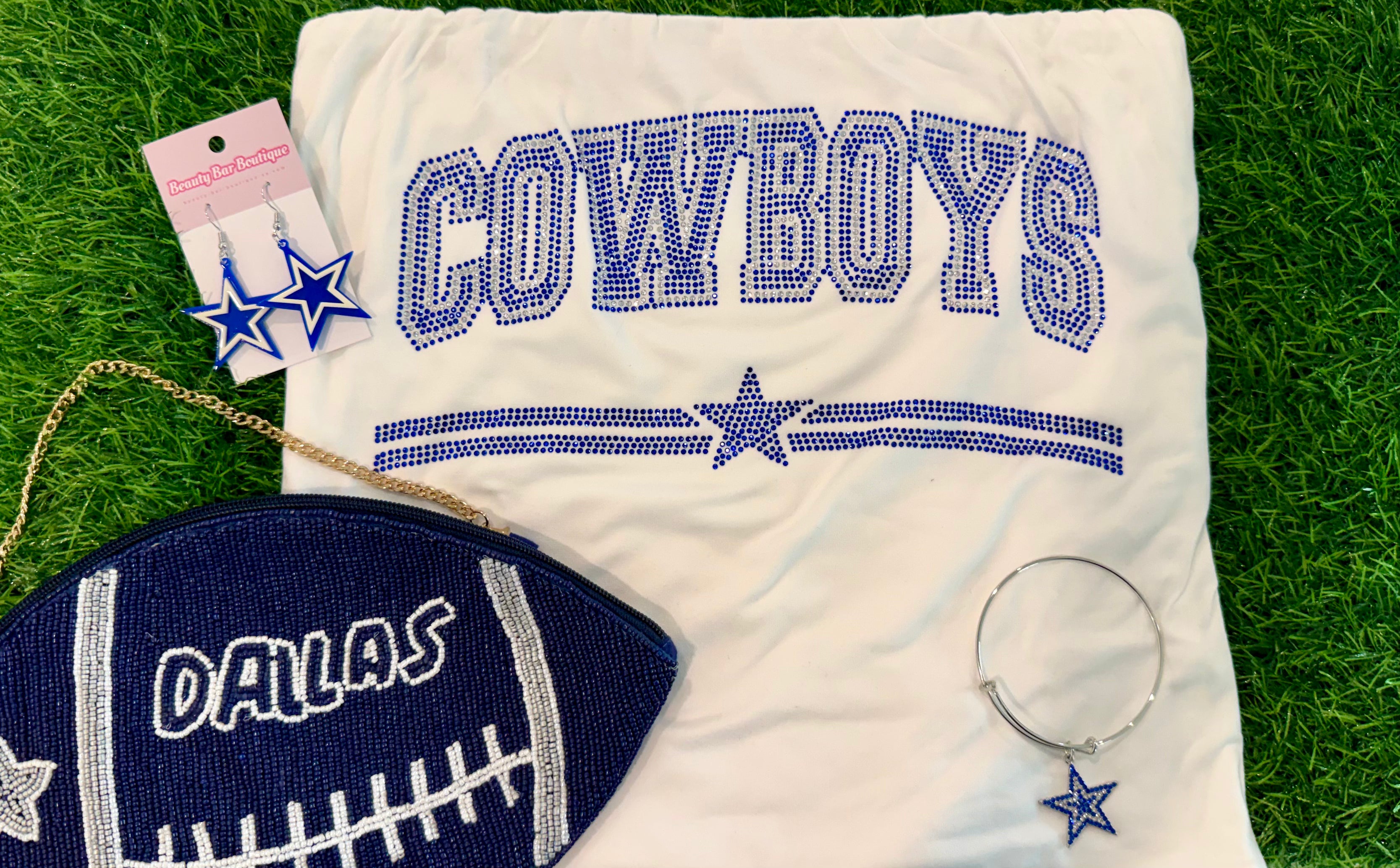 Cowboys Rhinestone Tube Top