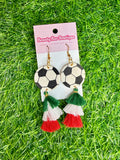 Viva Mexico Soccer Earrings