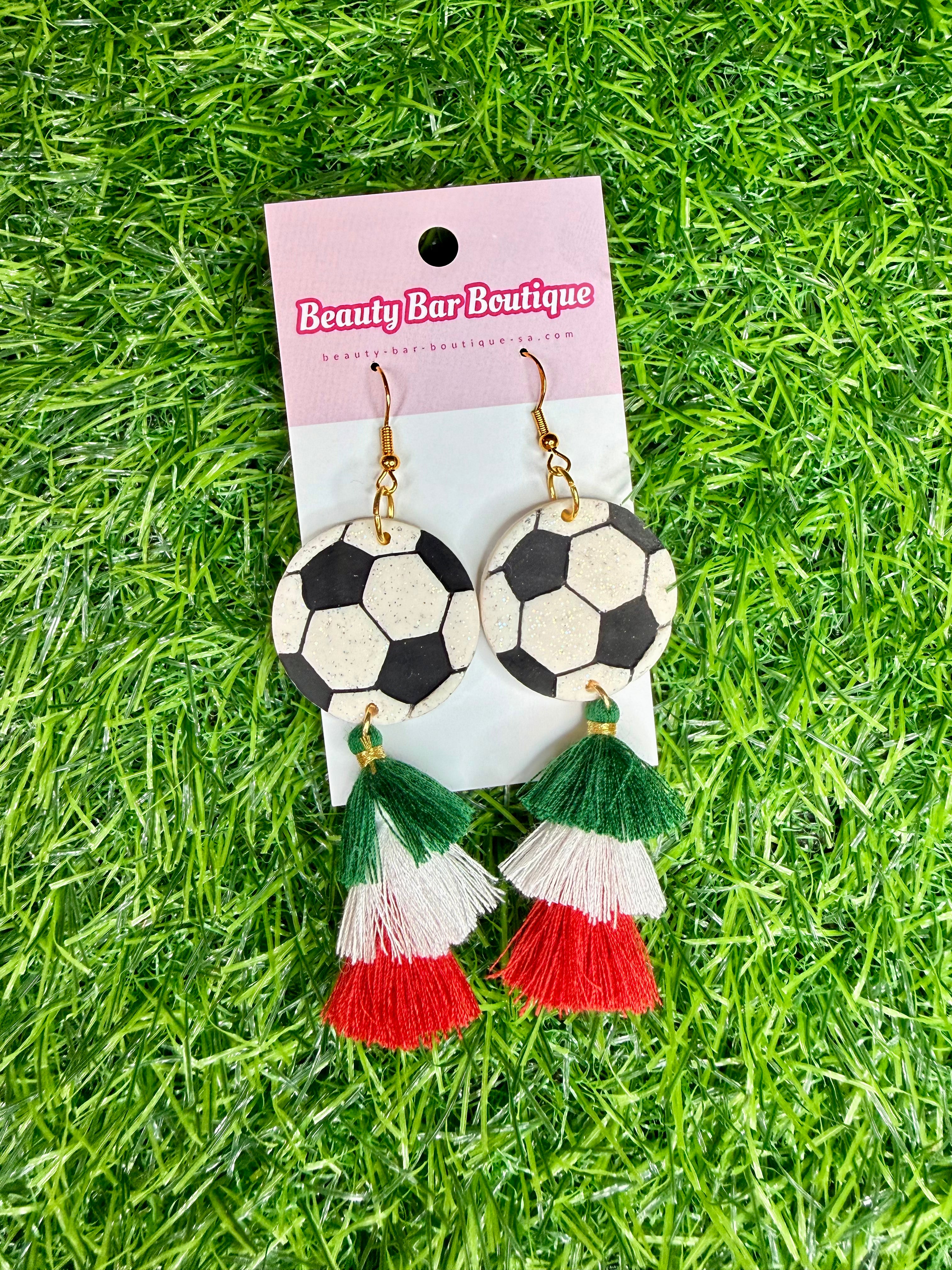 Viva Mexico Soccer Earrings