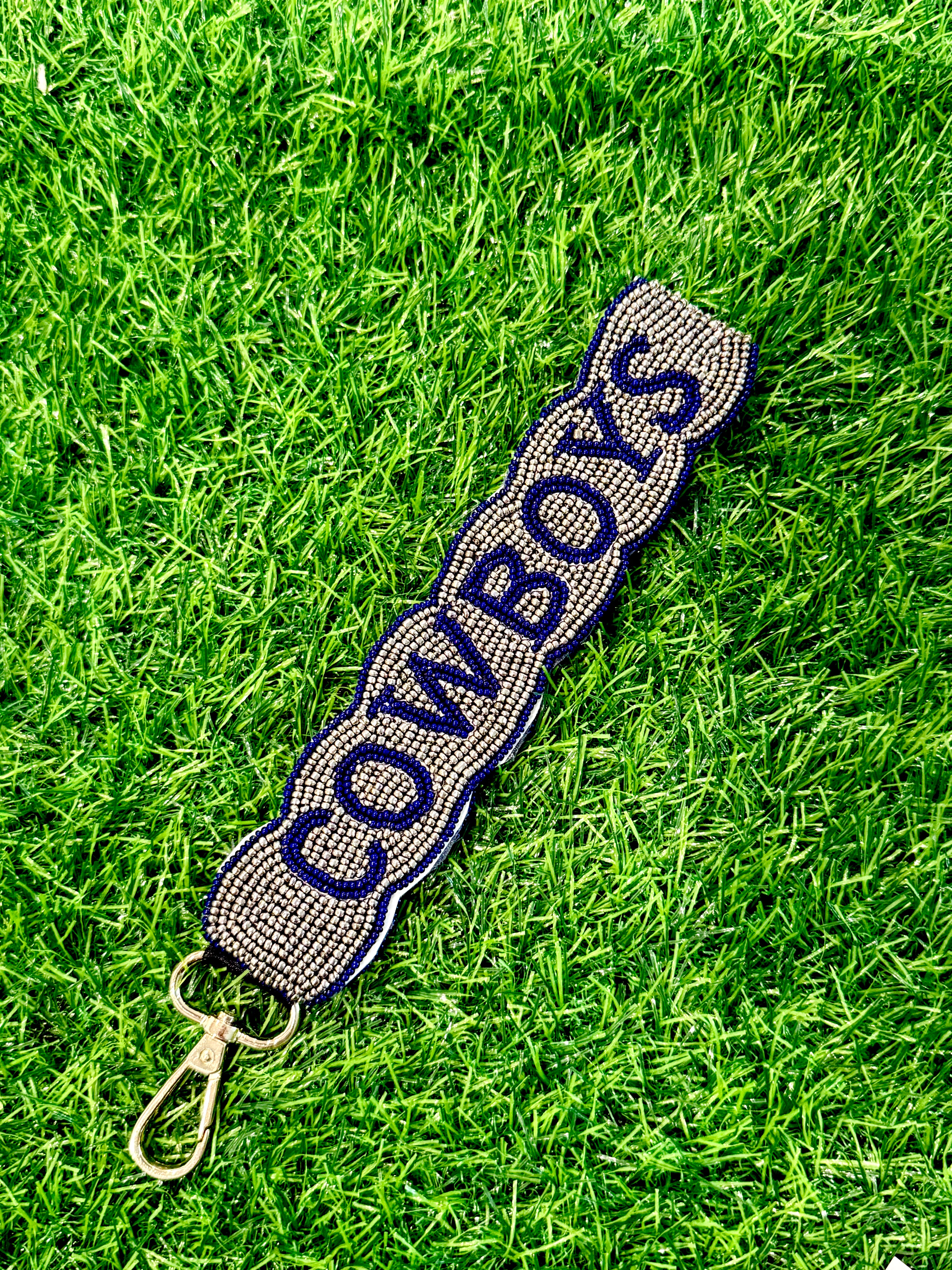 Cowboys Beaded Keychain Strap