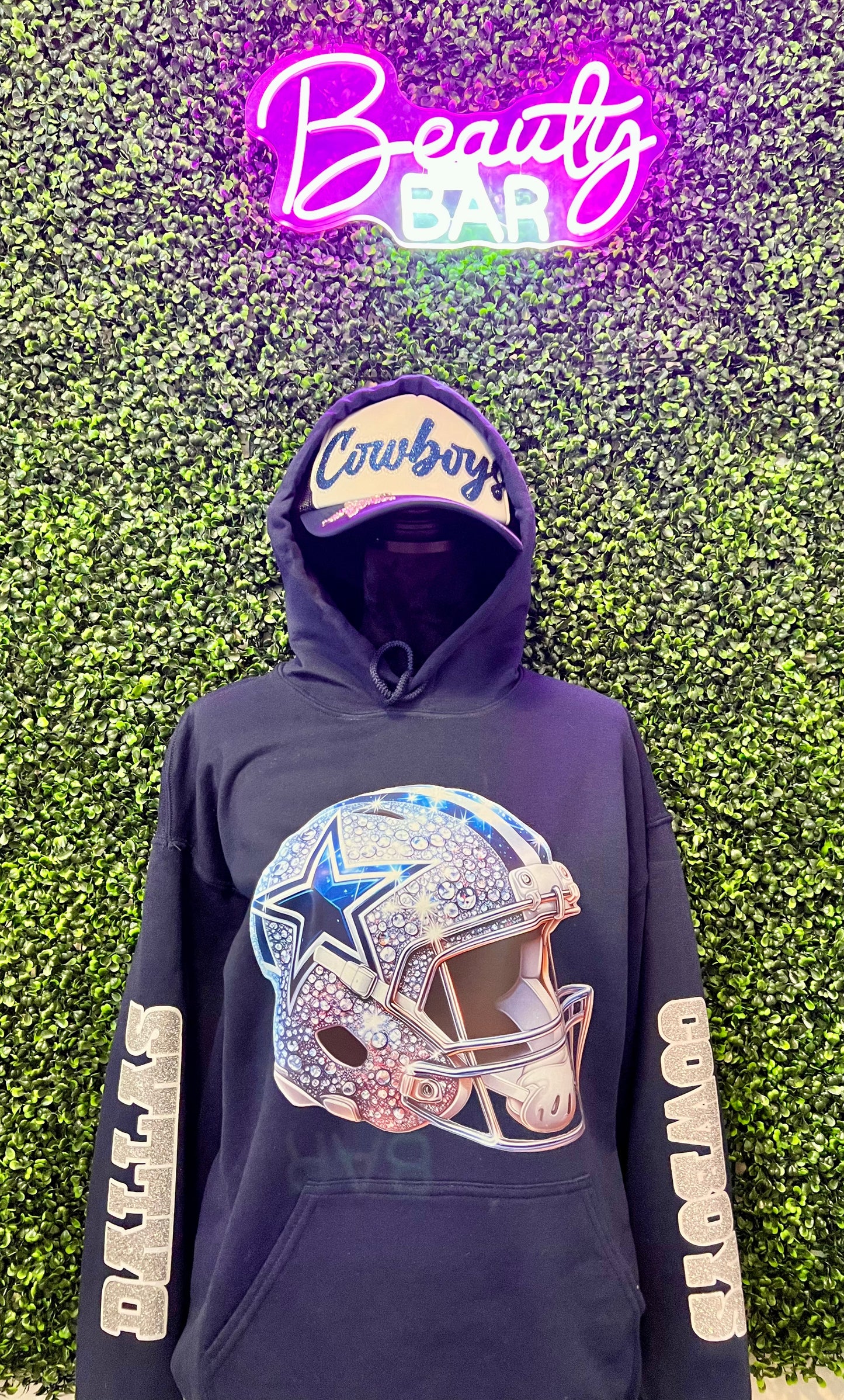 Bling Dallas Helmet Hoodie