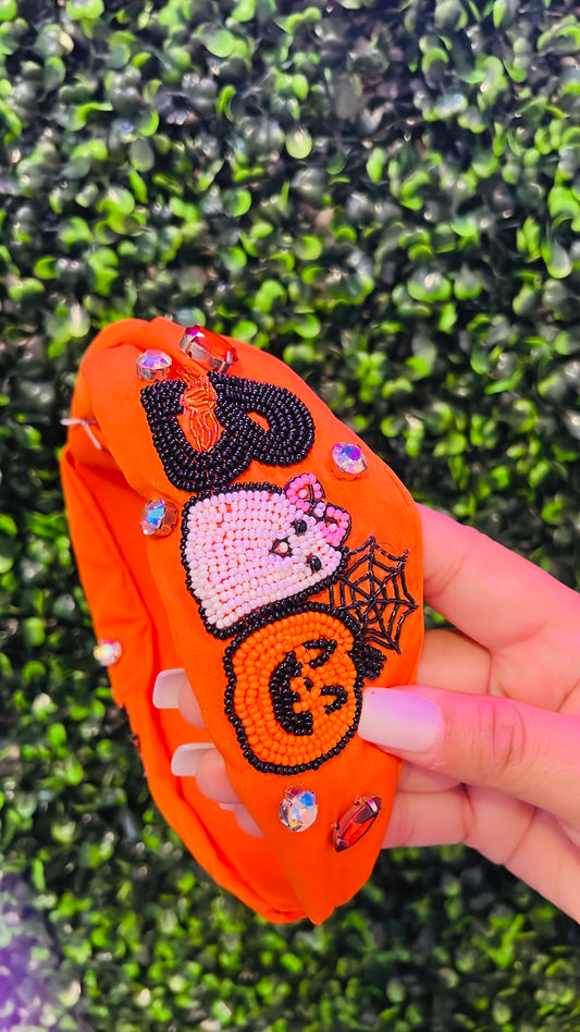 Boo Beaded Headband