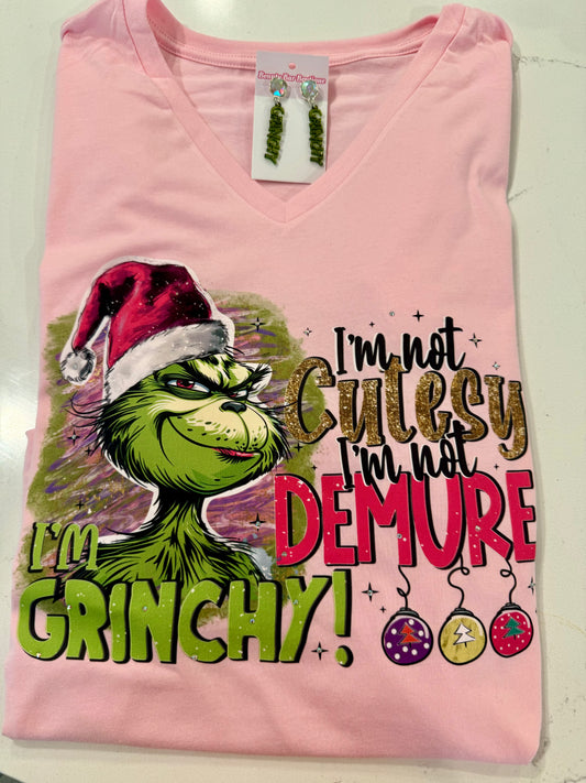 I’m Grinchy V-Neck Top