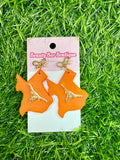 Custom Texas Longhorns Earrings