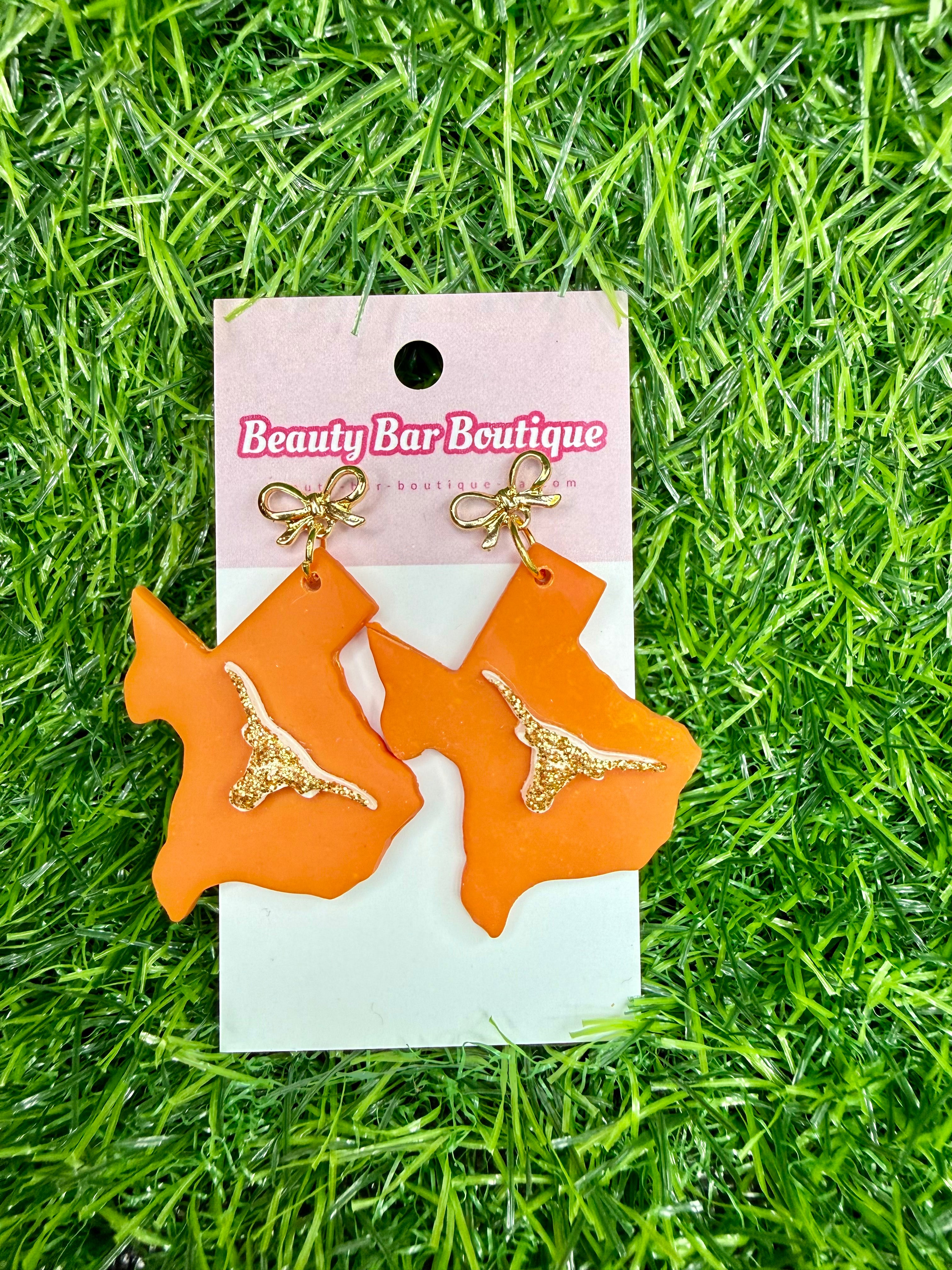 Custom Texas Longhorns Earrings
