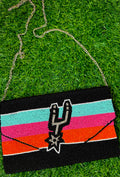 SPURS DIVA RETRO BEADED PURSE