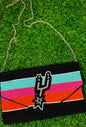 SPURS DIVA RETRO BEADED PURSE