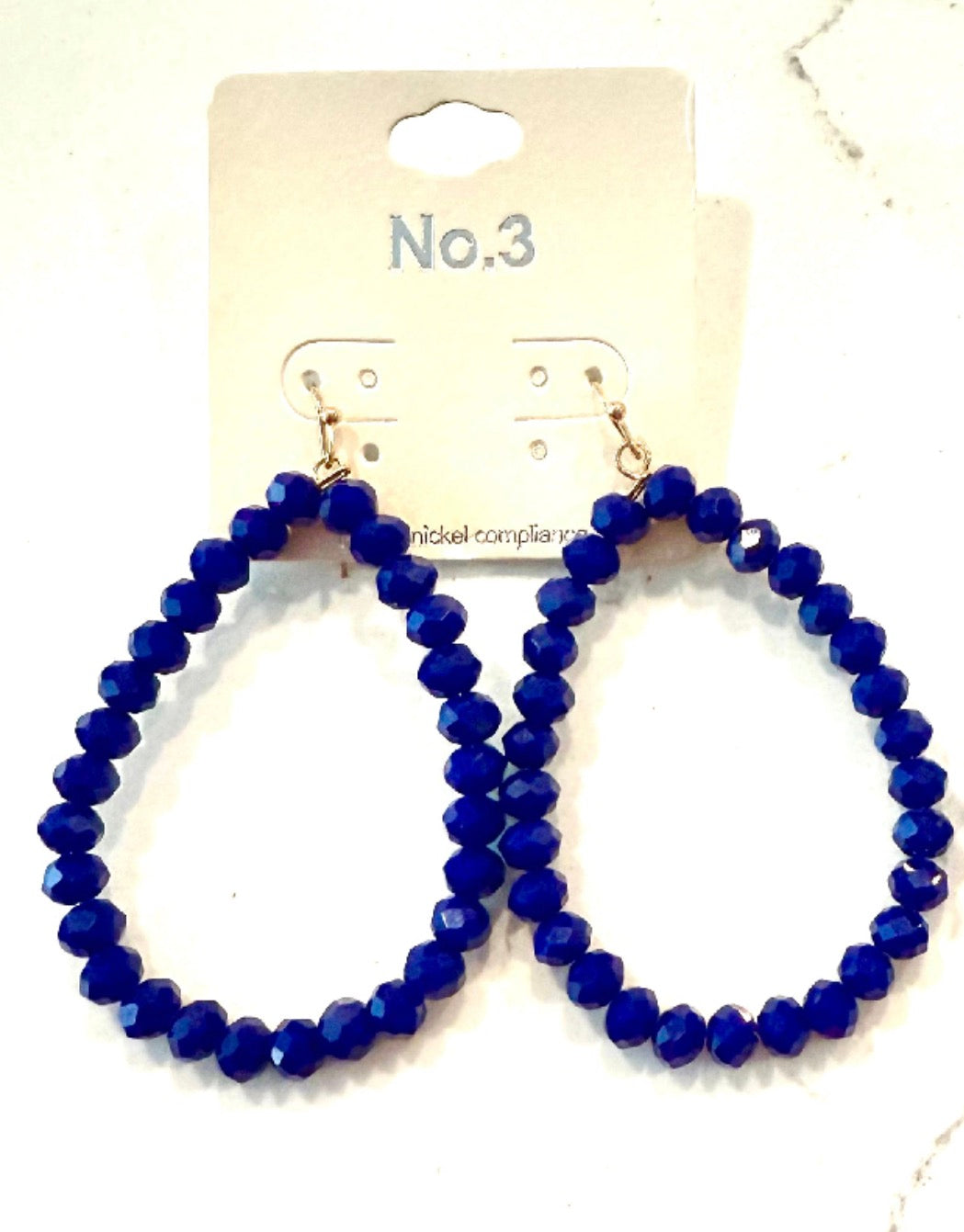 Bling In Blue Earrings