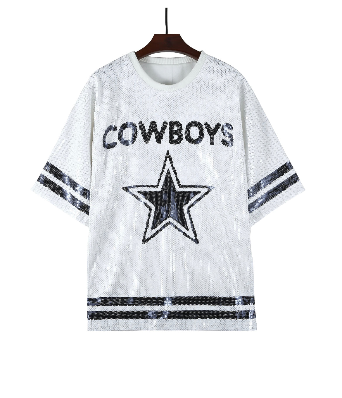 Dallas Cowboys White Sequin Top/ Dress