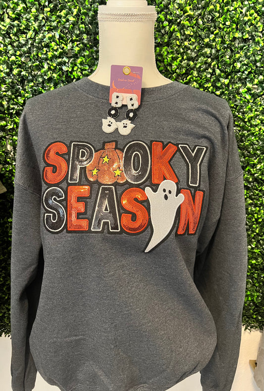 Sequin Spooky Season Sweatshirt