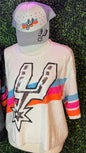SPURS White Sequence Crop Top