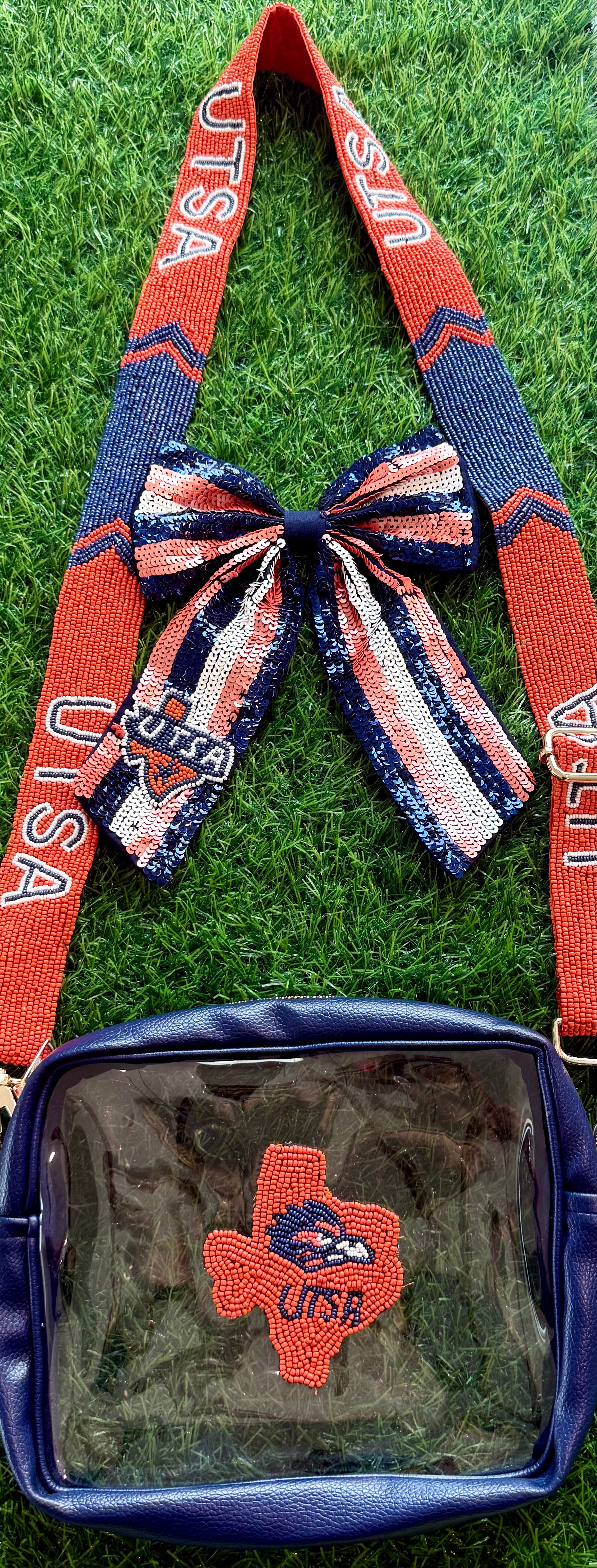 UTSA Stadium Bag + Beaded Strap Combo