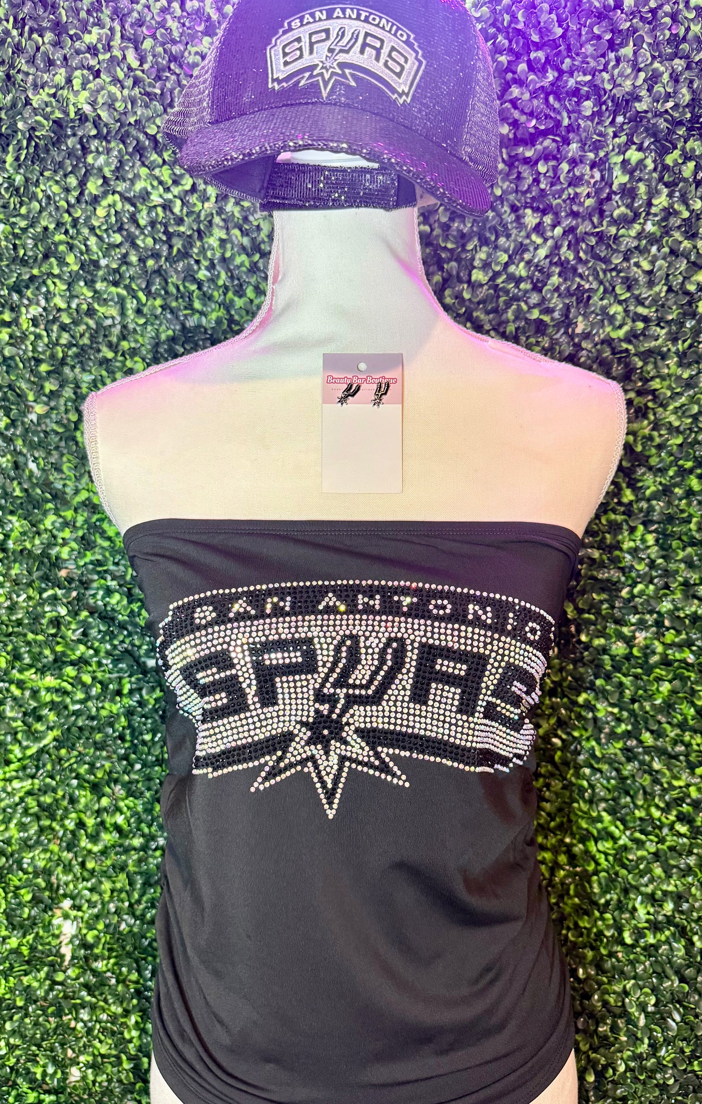 Rhinestone Spurs Tube Top